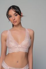 Δαντελένιο Bralette Baby pink