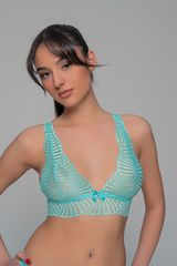 Δαντελένιο Bralette - Aqua