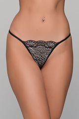 Δαντελένιο Micro G-string - Ασημί