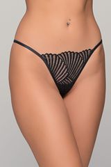 Δαντελένιο G-string - Μαύρο