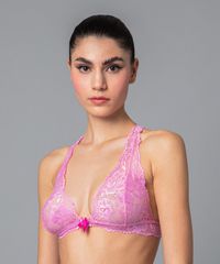 Bralette Δαντελένιο Rose Pink