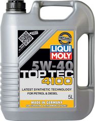 Liqui Moly Top Tec 4100 Συνθετικό Λάδι Αυτοκινήτου 5W-40 5lt (9511)