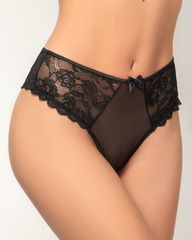Ψηλόμεσο Slip Bikini Rozalia Μαύρο