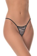 Micro G-string με Δαντέλα σε Animal Print Ζέμπρα