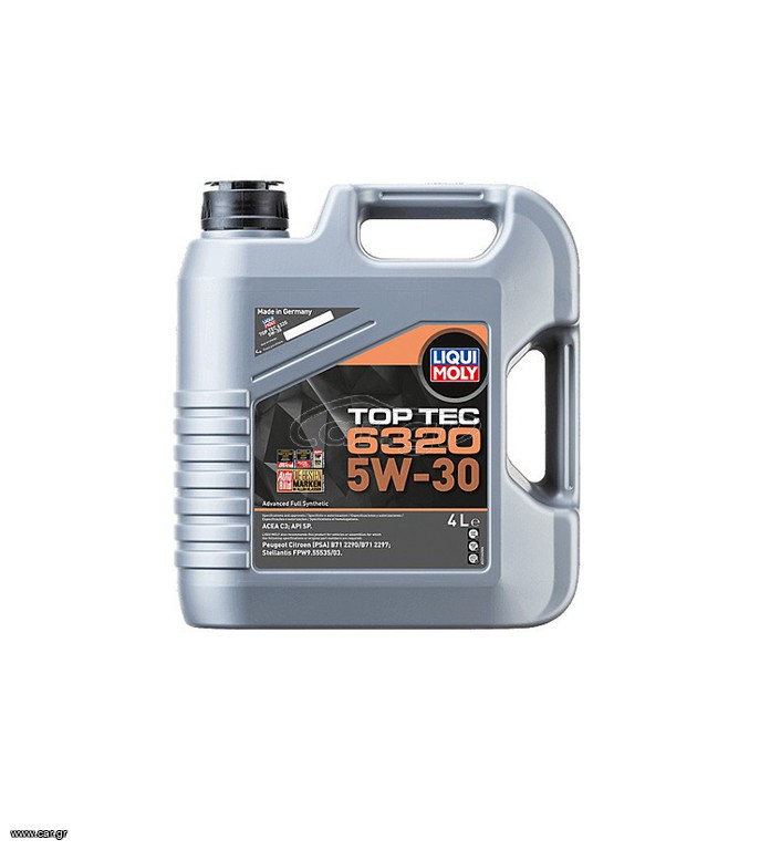 Liqui Moly Top Tec 6320 Συνθετικό Λάδι Αυτοκινήτου 5W-30 4lt 23166