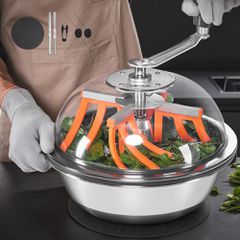 Χλοοκοπτικό VEVOR Bud Leaf Bowl, Χειροκίνητο ψαλίδι μπουμπουκιών 335 mm, με αιχμηρές λεπίδες από ανοξείδωτο ατσάλι, οπτική κοπή, μηχανή υδροπονικής κοπής υγρής και ξηρής, περιστρεφόμενη περιστροφή για