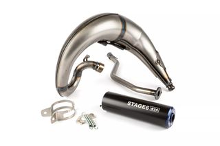 Ολοσωμη Εξατμιση Streetrace Hi-Up Yamaha Dt 50 Minarelli Am6 Μαυρο/Μπλε | Stage6