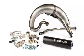 Ολοσωμη Εξατμιση Stage6 Street Sport Hi-Up 70Cc Derbi Senda, Rx 50, Sx 50 (D50B) Μαυρο/Μπλε | Stage6