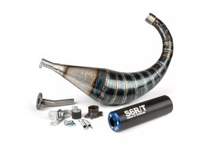 Ολοσωμη Εξατμιση Stage6 R/T 70-80Cc Derbi Senda, Rx 50, Sx 50 (D50B) Μαυρο/Μπλε | Stage6