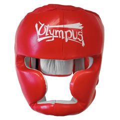 Κάσκα Olympus Προστασία Μήλο & Σαγόνι Δέρμα Red