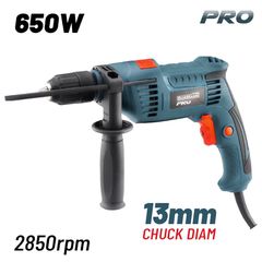 BORMANN Pro BID6500 Δράπανο Κρουστικό Ρεύματος 650W 0-2850rpm Αυτόματο Τσοκ 13mm ( 028079 )