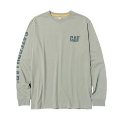 Μακρυμάνικο Μπλουζάκι Trademark Tee | 100% Βαμβάκι | Πράσινο (Iceberg Green) | Μέγεθος M | CAT