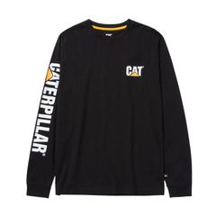 Μακρυμάνικο Μπλουζάκι Trademark Tee | 100% Βαμβάκι | Μαύρο | Κανονική Εφαρμογή | Μέγεθος 2XL | CAT
