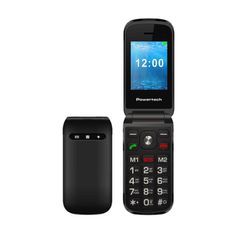 Κινητό τηλέφωνο με πλήκτρα Milly Flip v2 dual SIM πλήκτρο SOS μαύρο Powertech