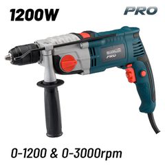 BORMANN Pro BID1300 Δράπανο Κρουστικό Ρεύματος 1200W 2 Ταχύτητες Μεταλλικό Τσοκ 13mm ( 020639 )