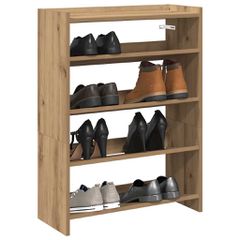 Ράφι παπουτσιών Artisan Oak 60x25x81 cm Κατασκευασμένο ξύλο 859886