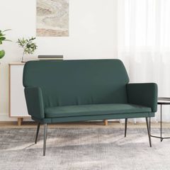 Πάγκος Σκούρο Πράσινο 108x79x79 εκ. Βελούδινος 351384