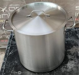 Μαρμίτα Με Καπάκι Inox 201 25Lt 32x32Cm - Καινούργια.