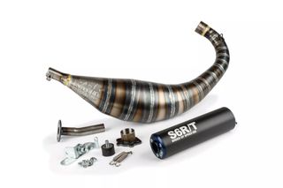 Ολοσωμη Εξατμιση Stage6 R/T 80-90Cc Derbi Senda, Rx 50, Sx 50 (D50B) Μαυρο/Μπλε | Stage6