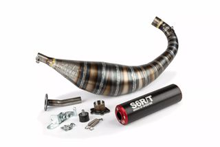 Ολοσωμη Εξατμιση Stage6 R/T 80-90Cc Derbi Senda, Rx 50, Sx 50 (D50B) Μαυρο/Κοκκινο | Stage6