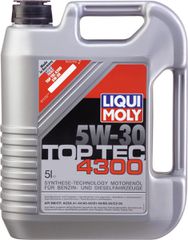 Liqui Moly Top Tec 4300 Συνθετικό Λάδι Αυτοκινήτου 5W-30 5lt 2324