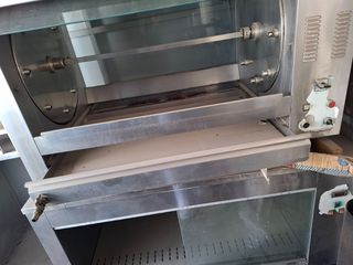 Κοτοπουλιερα 8 σούβλες με πλανητικό σύστημα, βάση / βιτρίνα για τη κοτοπουλιερα , 2 τεμάχια και φούσκα-thumb-3