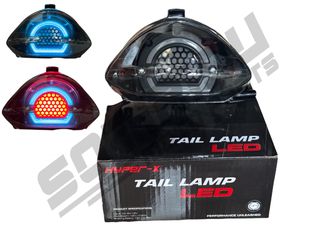ΦΑΝΑΡΙ HYPER-X YAMAHA CRYPTON X 135 LED NEON ΜΠΛΕ ΦΙΜΕ ΜΕ ΦΛΑΣ