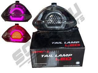 ΦΑΝΑΡΙ HYPER-X YAMAHA CRYPTON X 135 LED NEON ANGEL EYE ΜΩΒ ΦΙΜΕ ΜΕ ΦΛΑΣ