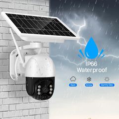 Ηλιακή Αδιάβροχη Ασύρματη IP WiFi Κάμερα Ασφαλείας,Νυχτερινή Λήψη & Ανιχνευτή Κίνησης