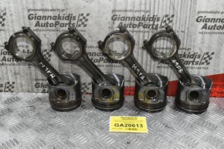 Πιστόνια + Μπιέλες Ford Transit 2.4 TDCI H9FB 2005-2010 (Εξωτερικη Διαμετρος 90mm) (4αδα)