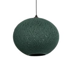 GLOBOSTAR® SOLEI 205-0013 Boho Κρεμαστό Φωτιστικό Οροφής με Ντουί 1 x E27 AC 220-240V IP20 - Πράσινο - M40 x Π40 x Υ36cm
