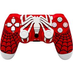 PS4 Doubleshock Wireless Controller Spiderman Red