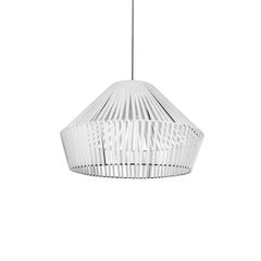 Κρεμαστό Φωτιστικό Οροφής με Ντουί 1 x E27 AC 220-240V IP20 - Λευκό - M60 x Π60 x Υ41cm