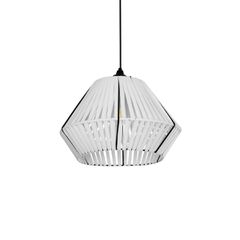 GLOBOSTAR® NUI 205-0063 Boho Κρεμαστό Φωτιστικό Οροφής με Ντουί 1 x E27 AC 220-240V IP20 - Λευκό - M36 x Π36 x Υ27cm