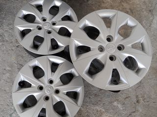 ΖΑΝΤΕΣ HYUNDAI TETΡΑΔΑ - I 20-ΓΝΗΣΙΕΣ 15'' 4Χ100- ΜΑΖΙ ΜΕ ΤΑΣΙΑ - ΣΕ ΑΡΙΣΤΗ ΚΑΤΑΣΤΑΣΗ!-thumb-3