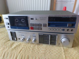Alpine AL-35 cassette deck tape deck + Pioneer stereo amplifier SA940