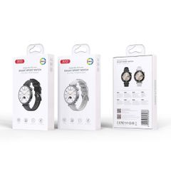 XO GT4 MINI SMART WATCH, AMOLED, ΚΛΗΣΗ, ΜΑΥΡΟ