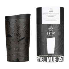ΘΕΡΜΟΣ TRAVEL MUG SAVE THE AEGEAN 350ml NOIR ECHO