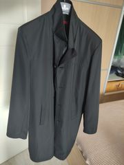 Καπαρντίνα αντρική μαύρη BERTO LUCCI