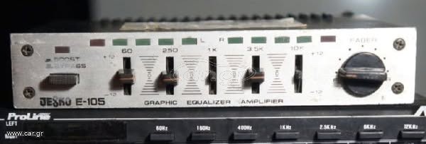 Vintage car equalizer Jesko E-105