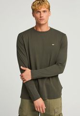 Funky Buddha Ανδρική Μακρυμάνικη μονόχρωμη μπλούζα FBM012-001-07