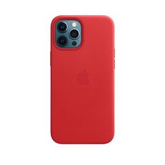 Apple iPhone 12 Pro Max Leather Case with MagSafe - (PRODUCT)RED