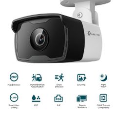 TP-LINK VIGI C320I v1 IP Κάμερα Παρακολούθησης Full HD 1080p Αδιάβροχη με Φακό 2.8mm