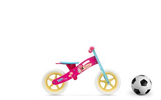 Pegas DIS-9909-WBMN06 Παιδικό Ποδήλατο Ισορροπίας Minnie Ξύλινο Φούξια