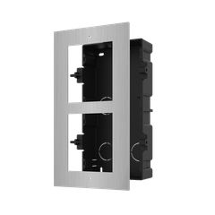 Hikvision DS-KD-ACF2/S Πρόσοψη για Μπουτονιέρα Θυροτηλεφώνου για Χωνευτή Τοποθέτηση 2 Module
