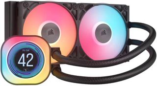 Corsair iCUE Link Titan 240 RX RGB LCD Υδρόψυξη Επεξεργαστή Διπλού Ανεμιστήρα 120mm για Socket AM4/AM5/1700