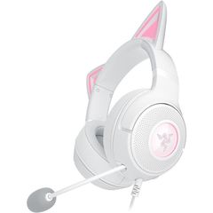 Razer RZ04-04730600-R3M1 Kraken Kitty V2 Over Ear Gaming Headset με σύνδεση USB Λευκό