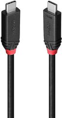 Lindy LY-37001 USB 2.0 Cable USB-C male - USB-C Μαύρο 1m