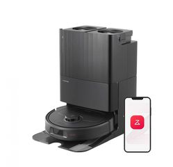 Roborock Qrevo Plus Σκούπα Ρομπότ για Σκούπισμα & Σφουγγάρισμα με Χαρτογράφηση και Wi-Fi Μαύρη