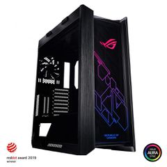 Asus GX601 RS HELIOS ROG Strix Helios Gaming Midi Tower Κουτί Υπολογιστή με Πλαϊνό Παράθυρο και RGB Φωτισμό Μαύρο
